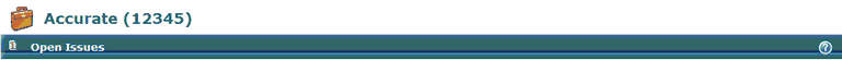 Open Issue Header Main